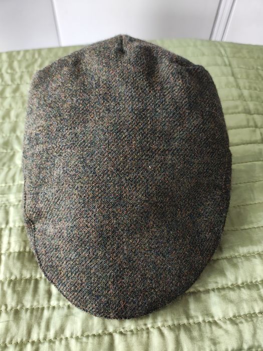 Wełniana zielona czapka kaszkiet Christys London