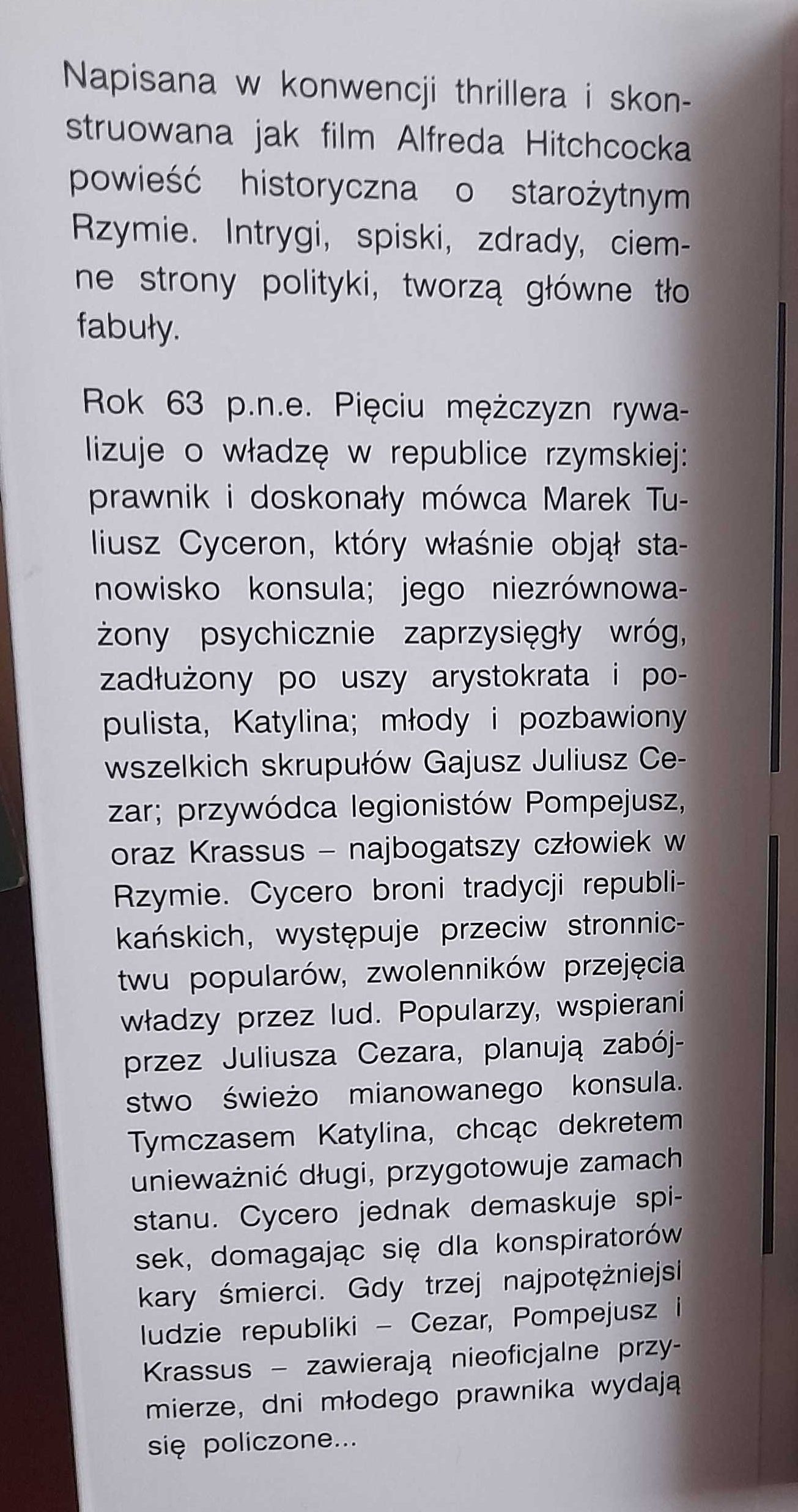 "Spisek" R.Harris i  "Strzały..."Agatha Christie