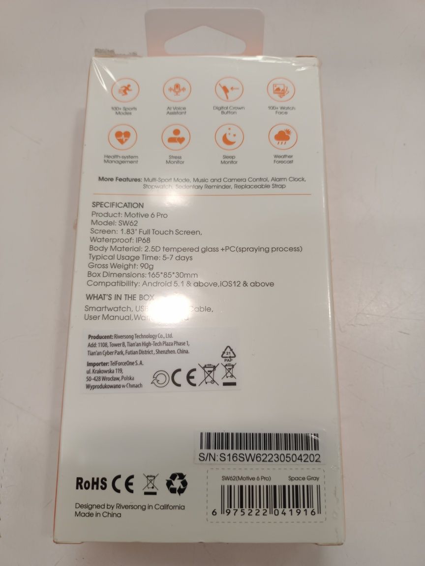 Smartwatch Riversong Motive 6 Pro Komis Madej Sc