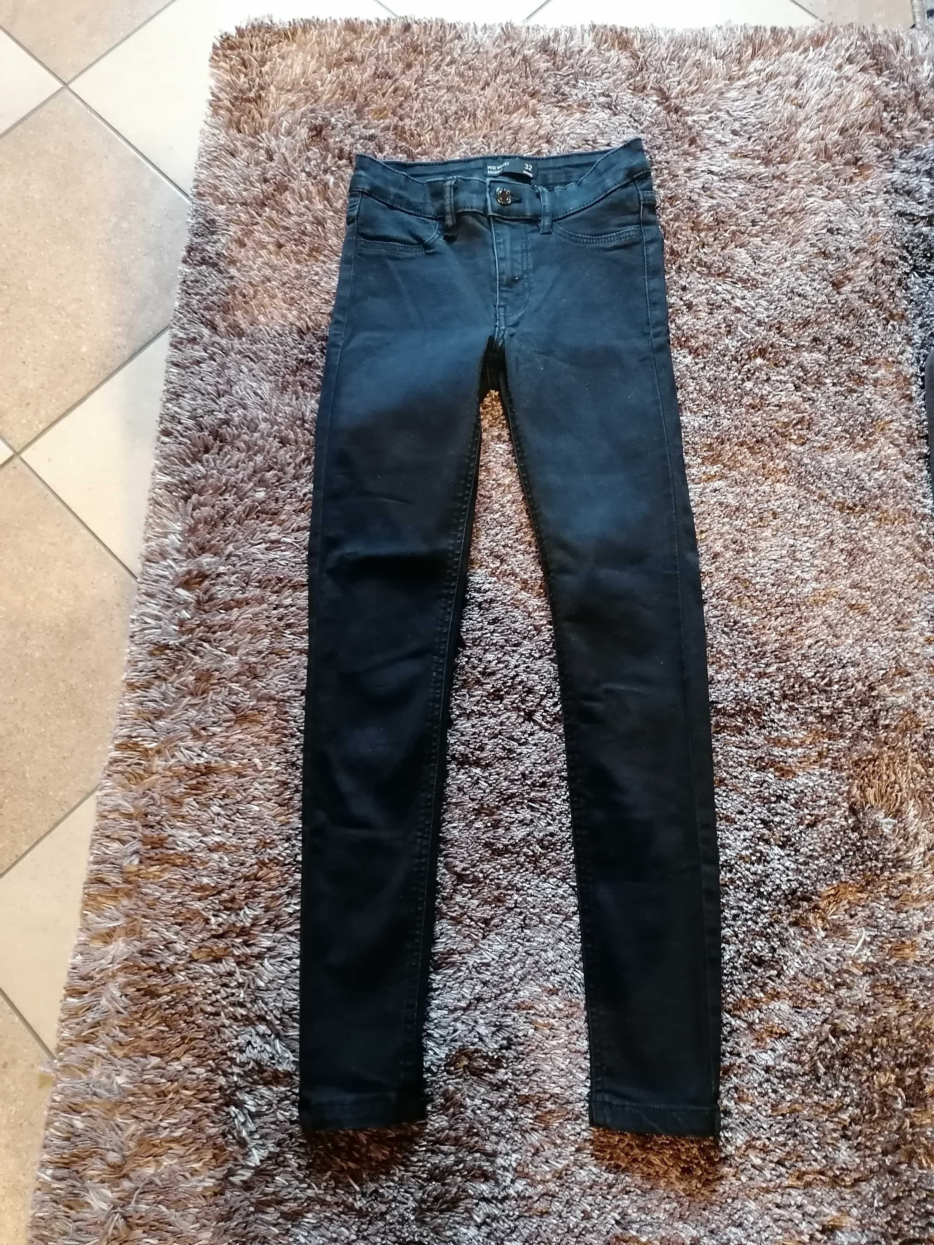 Spodnie czarne, damskie r32, sinsay
