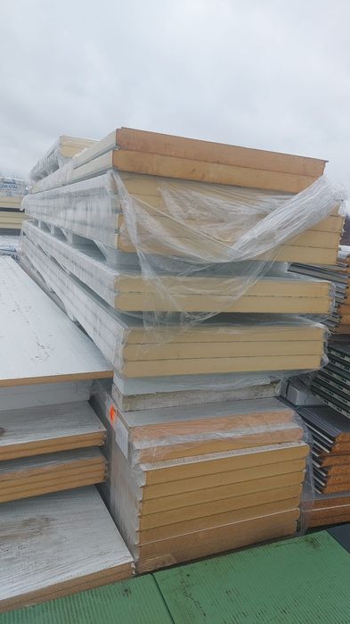 Płyta warstwowa 80mm biala/biała II gat bardzo ładna