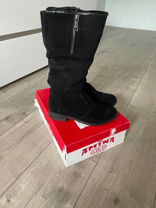 Сапожки жіночі зимові замшеві