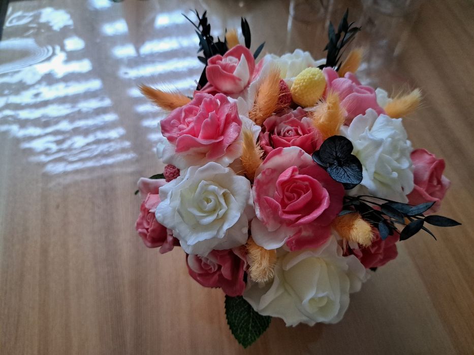 Мильні букети, подарунок, набір з мила, натуральне мило, квіти мильні