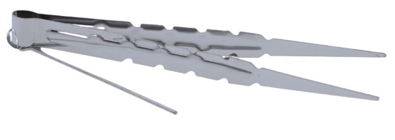 Szczypce do Węgielków i Kadzidełek 21,8 cm Srebrne Profesjonalne