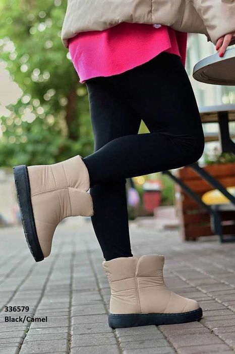 Дутіки жіночі бежеві дутики женские бежевые 36,37,38,39,41