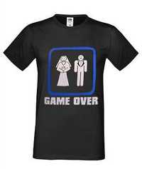 Śmieszna koszulka Game Over rozmiar M