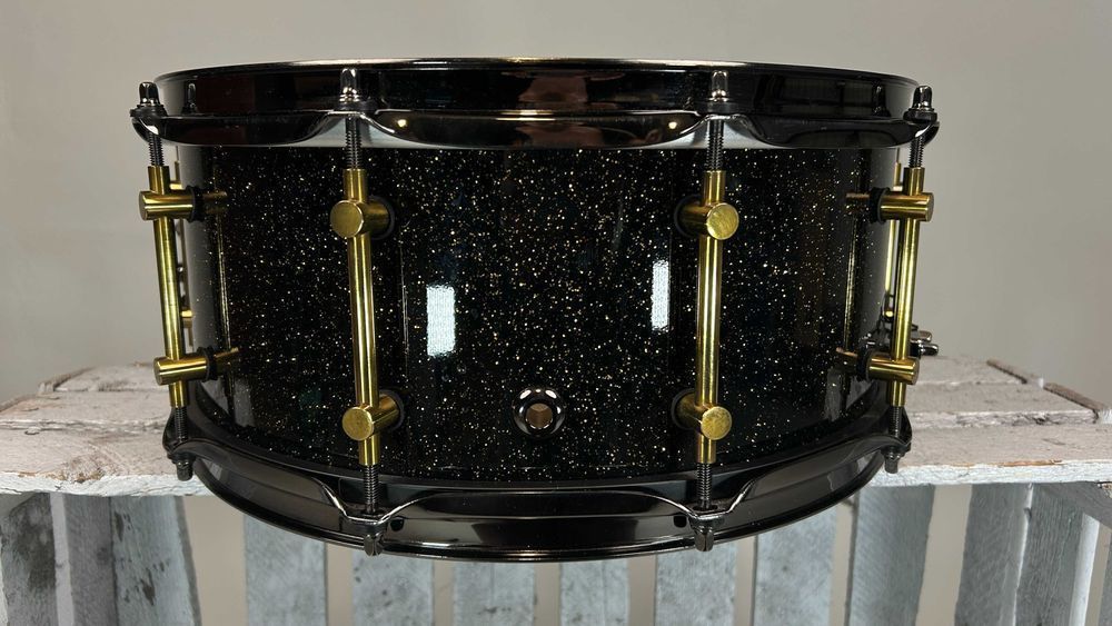 FAT Maple Keller Custom 14" x 6,5" - Black Galaxy - Werbel