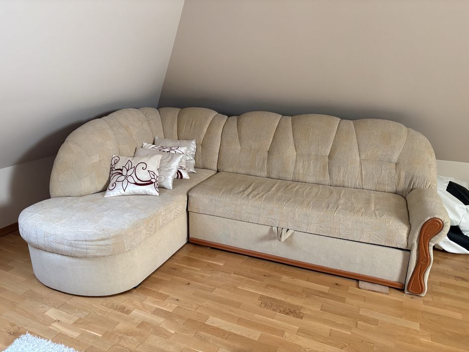 Na sprzedaż narożnik w bardzo dobrym stanie - z funckją spania