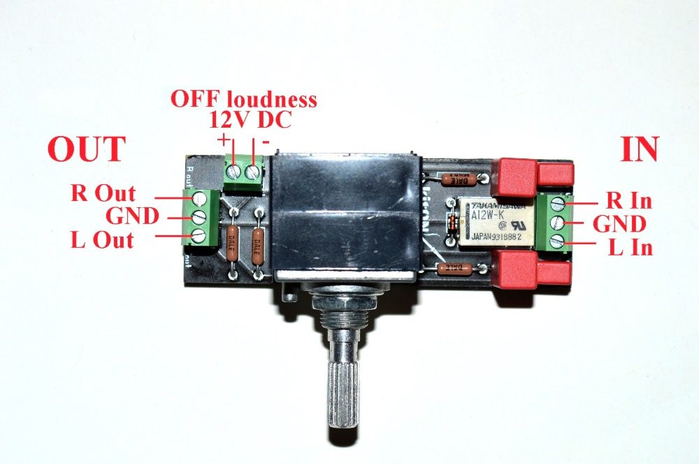 Регулятор гучності ALPS rk27, 100K, з відключенням тонкопенсації