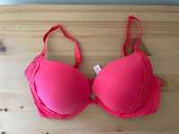 HIT! Biustonosz Stanik VICTORIAs SECRET ! Malinowy ! 34D ! SUPERCENA !