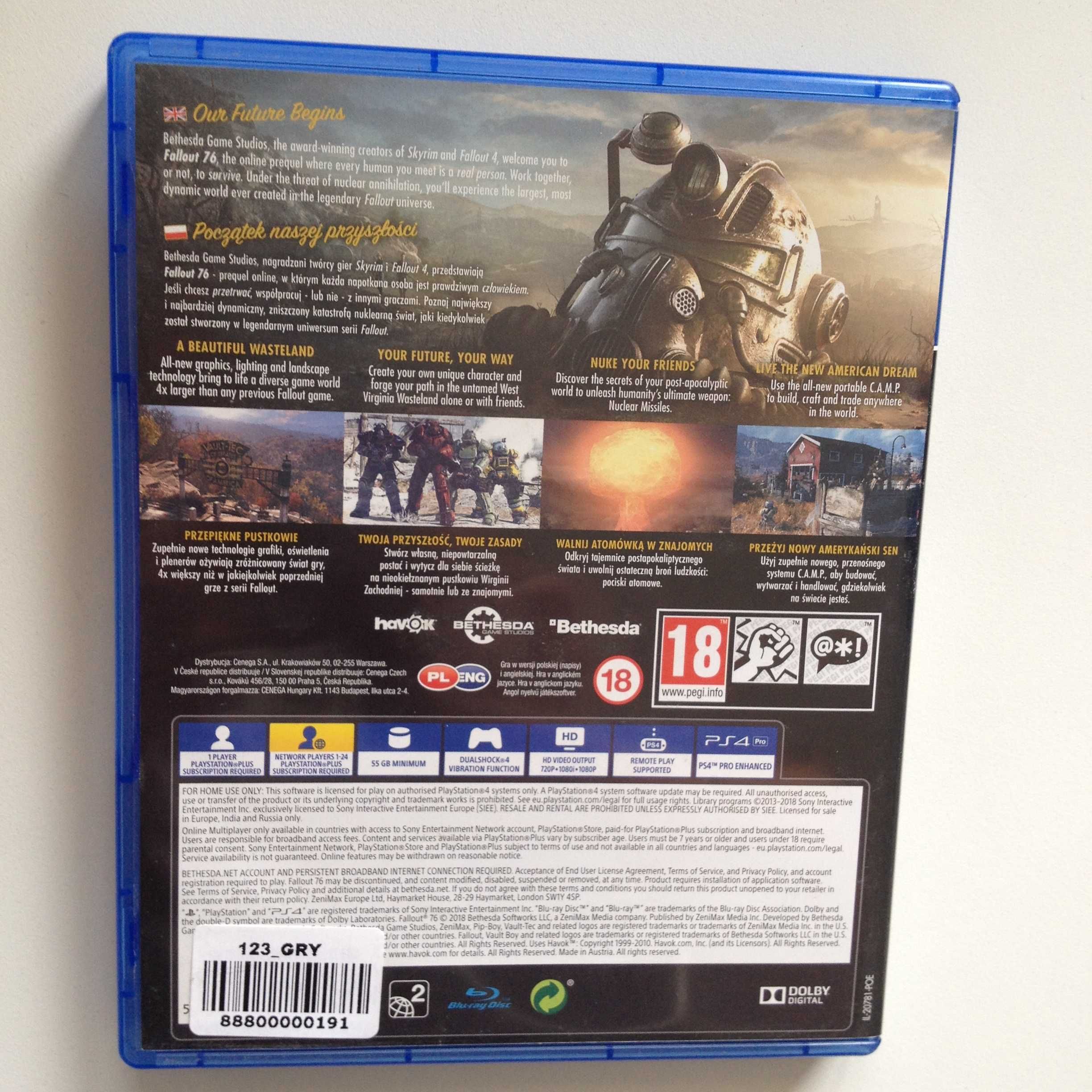 Fallout 76 Wastelanders PlayStation 4 PS4 PL Sklep W-wa Ursynów