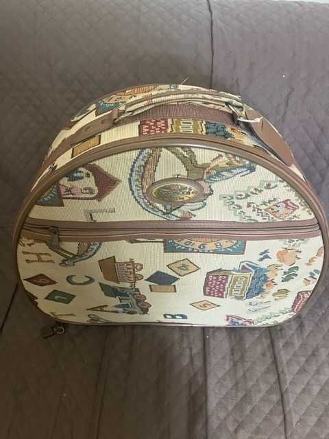 Mala viagem antiga em tecido Ledermoda