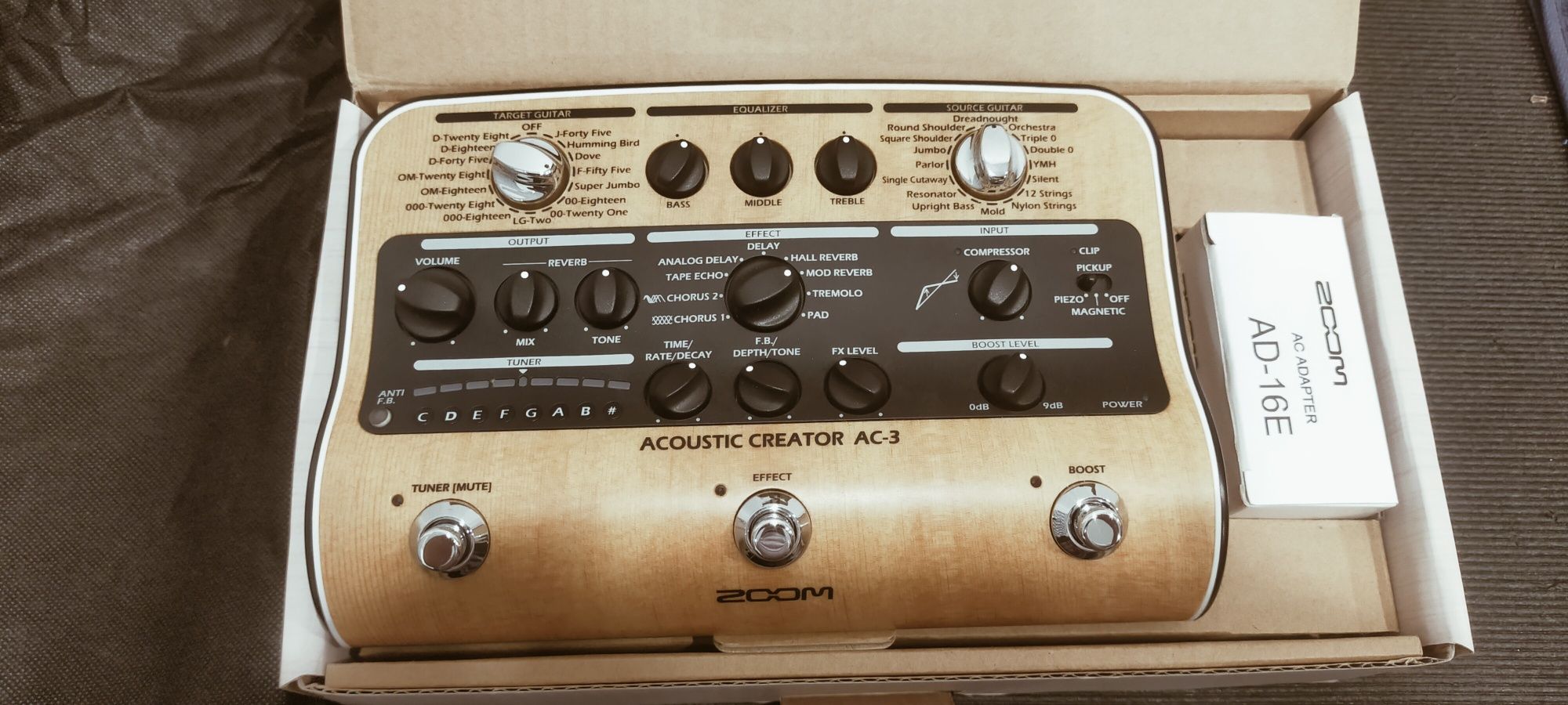 Zoom AC3 acoustic guitar fx