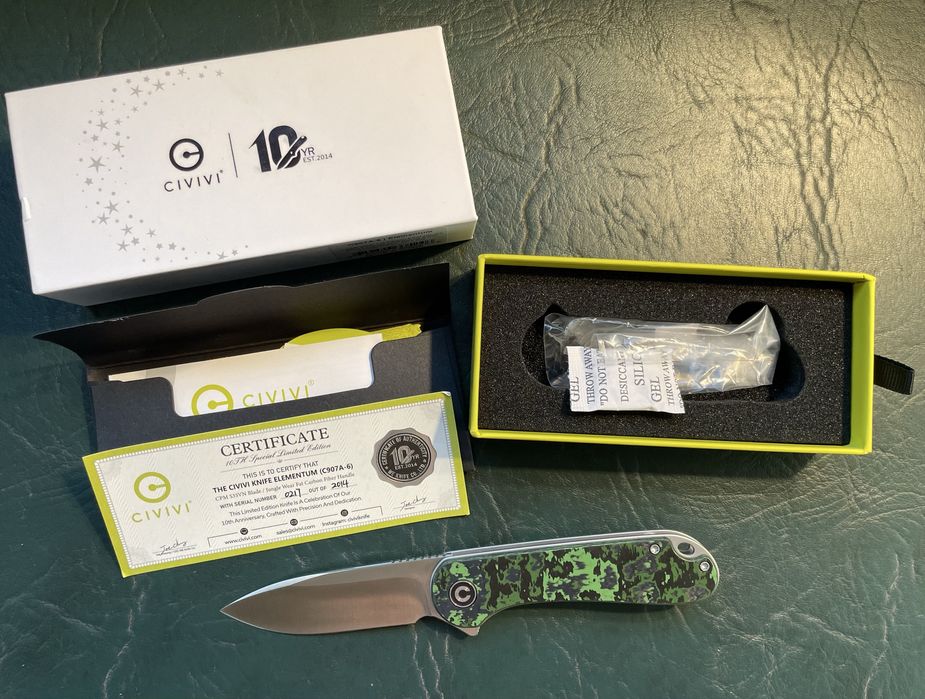 CIVIVI Elementum limited edition 2014 S35VN/fat carbon
