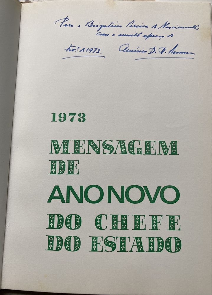 Mensagem Ano Novo de Américo Tomás 1973