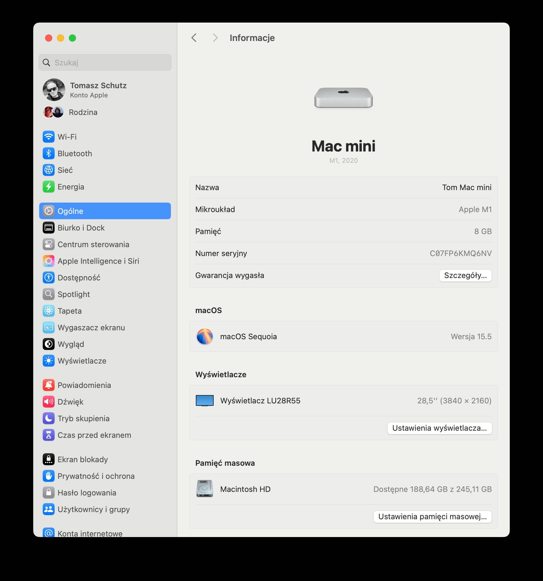 Mac mini M1  8/256