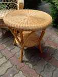 Stolik wiklina plus rattan