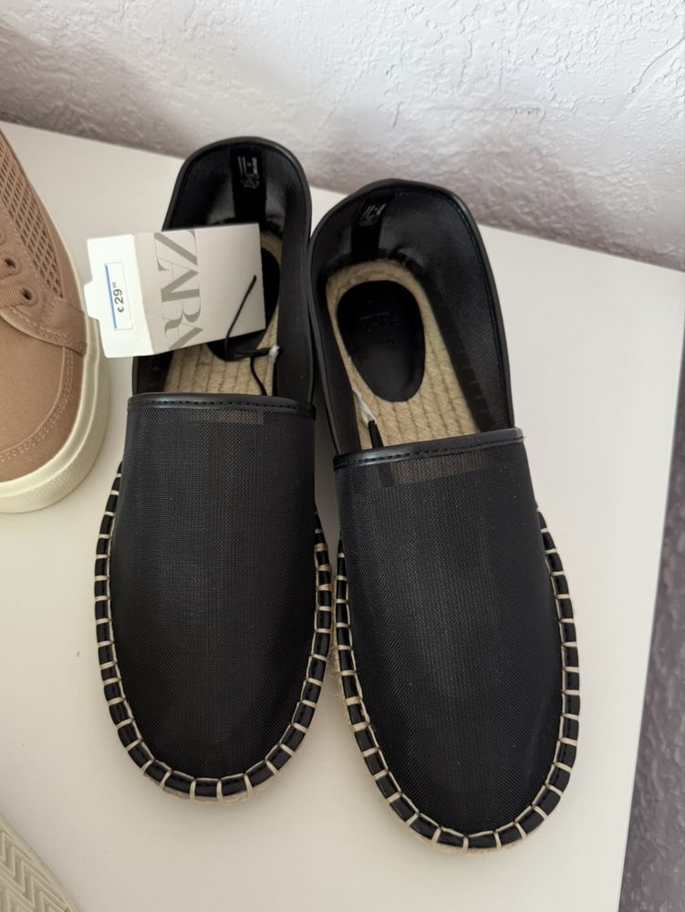 Эспадрильи еспадрільі ZARA макасины кеды балетки