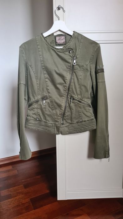 Kurtka Guess ramoneska damska khaki M nowa