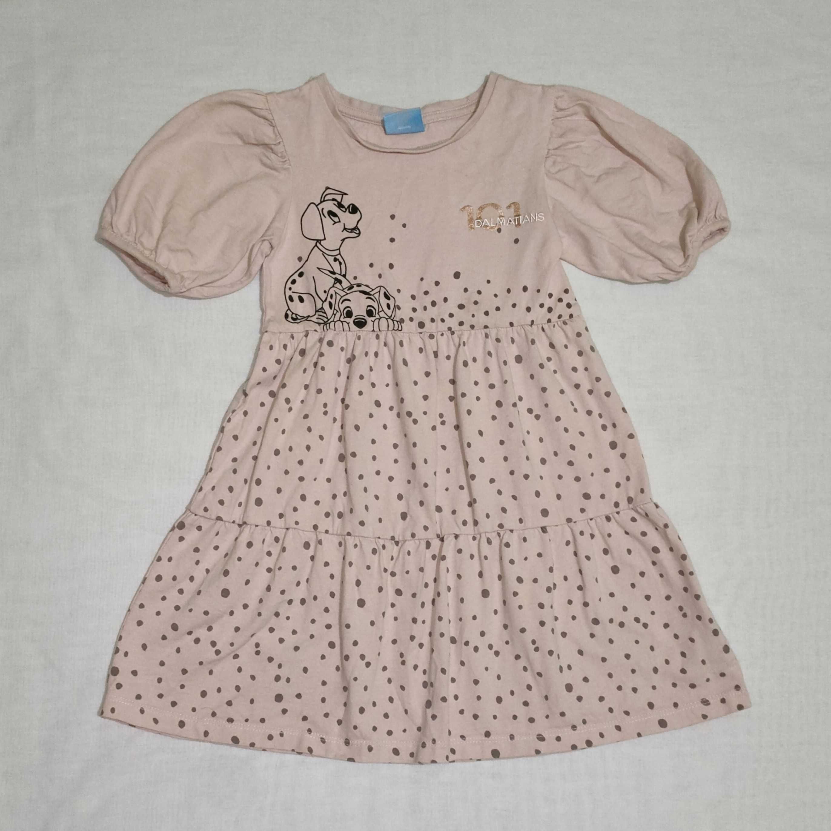 Sukienka bawełna TU Disney rozm. 104-110