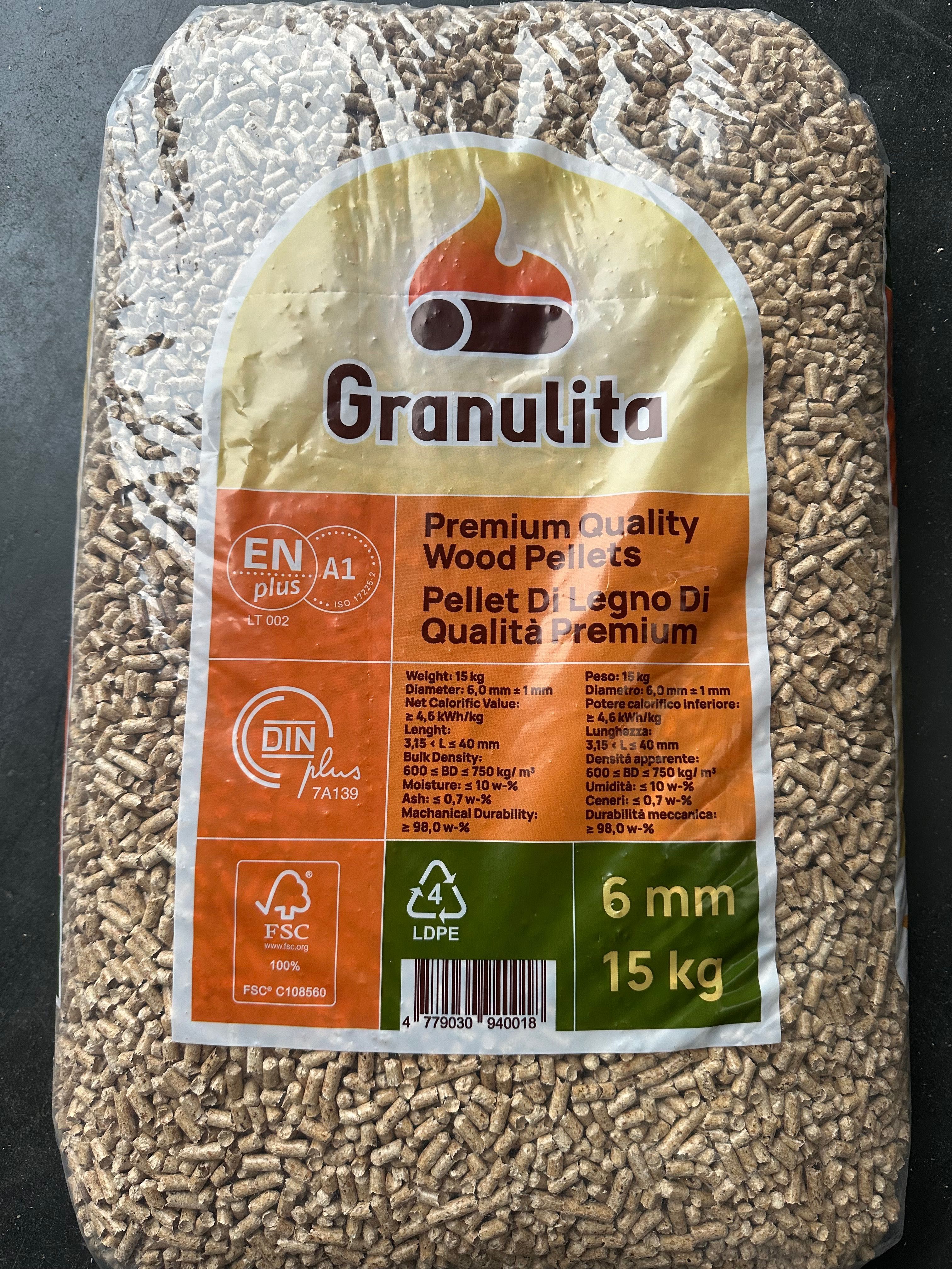 Pellet Sosnowy Granulita z Certyfikatem A-1 DIN PLUS