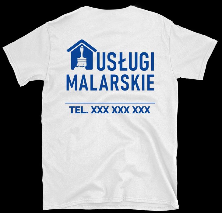koszulka robocza, koszulka firmowa z nadrukiem usługi malarskie