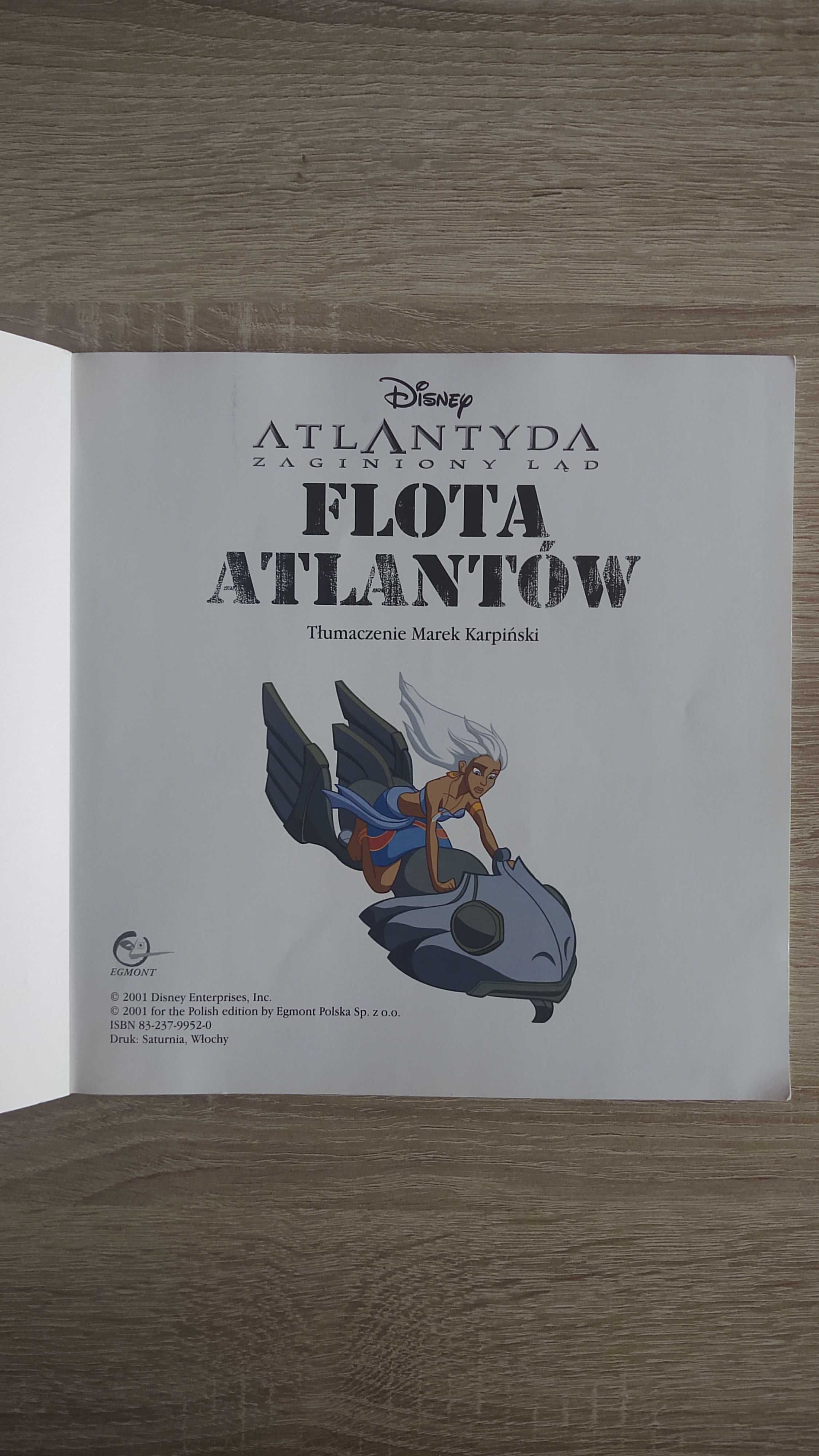 Atlantyda zaginiony ląd. Flota atlantów, Disney, książka z naklejkami