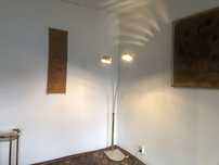 Lampa podłogowa chrom podstawa marmur
