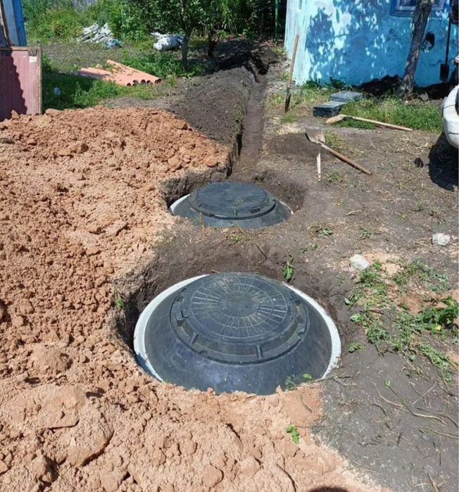 Встановлення каналізації септик з кілець копка 4/7/21 м3