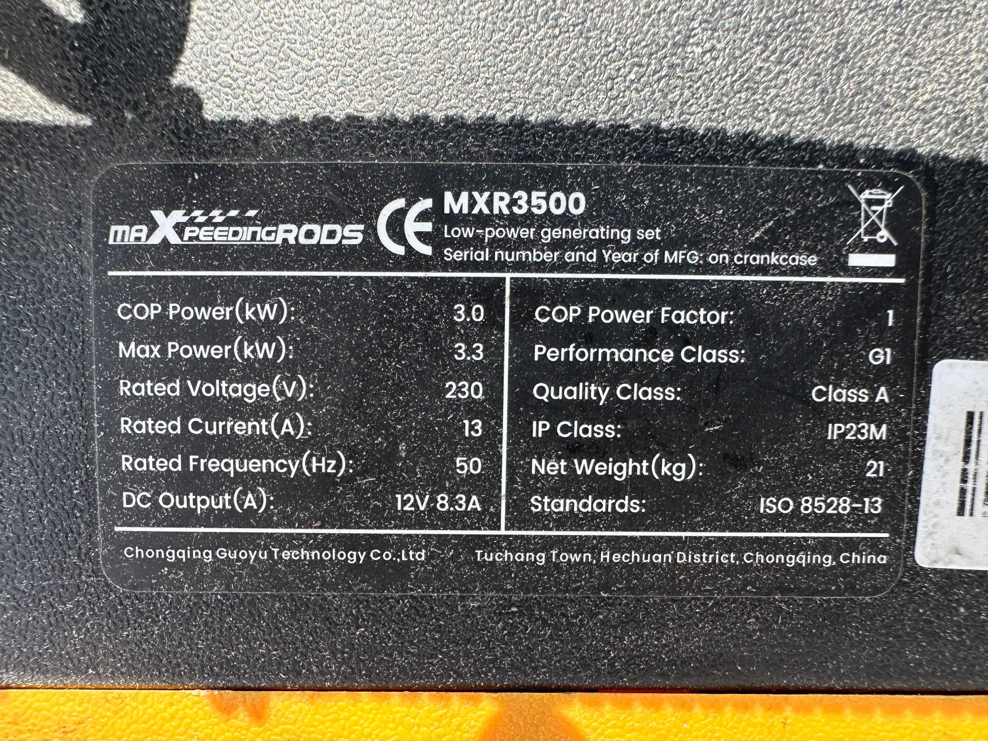 Mxr3500 inversor gerador
