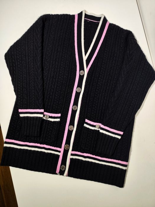 CHANEL жіночий кашеміровий чорний кардиган M-L в стилі old money