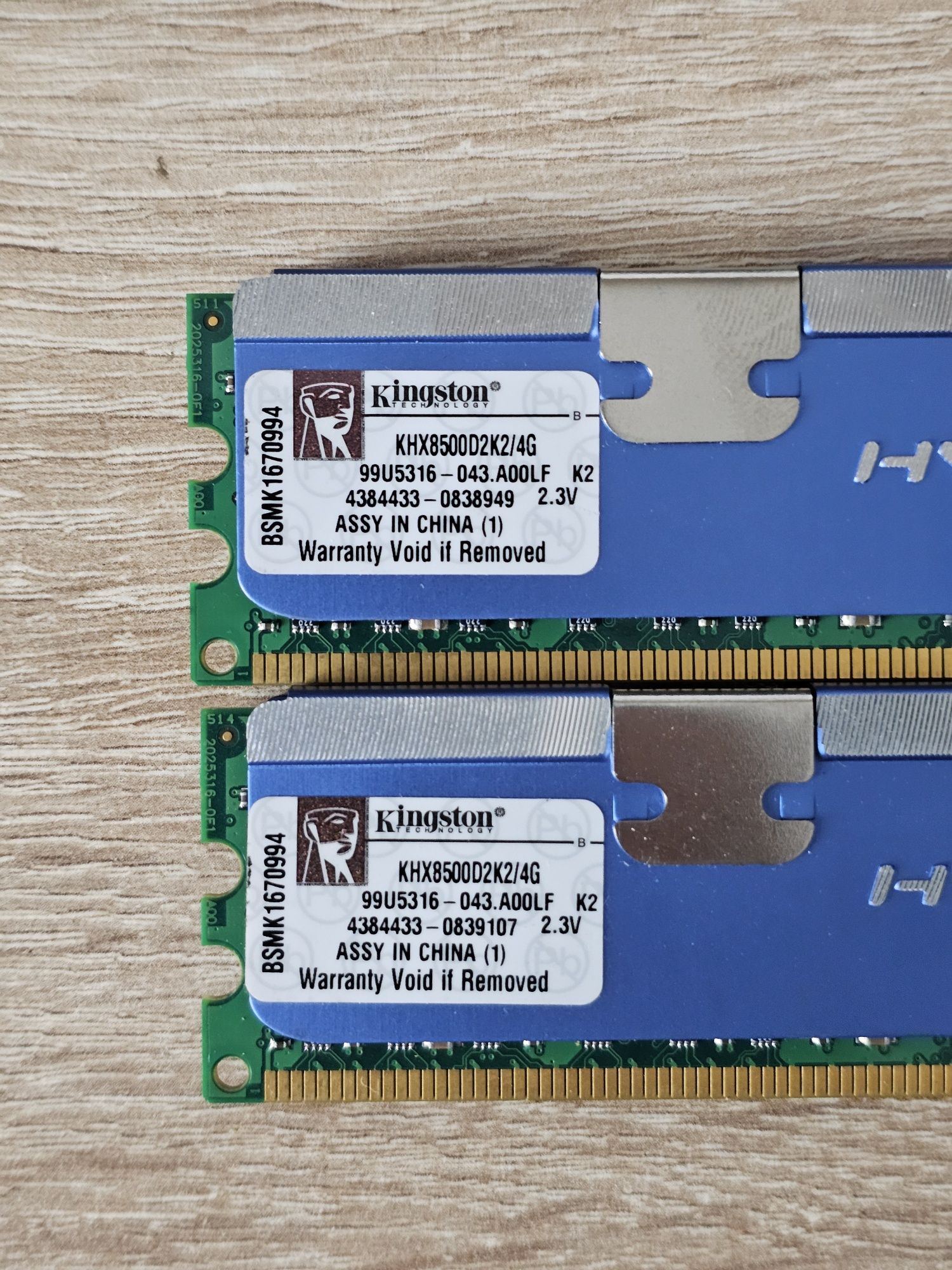 Pamięć Kingston HyperX, DDR2, 8 GB, 1066MHz, CL5 (KHX8500D2K2/4G)