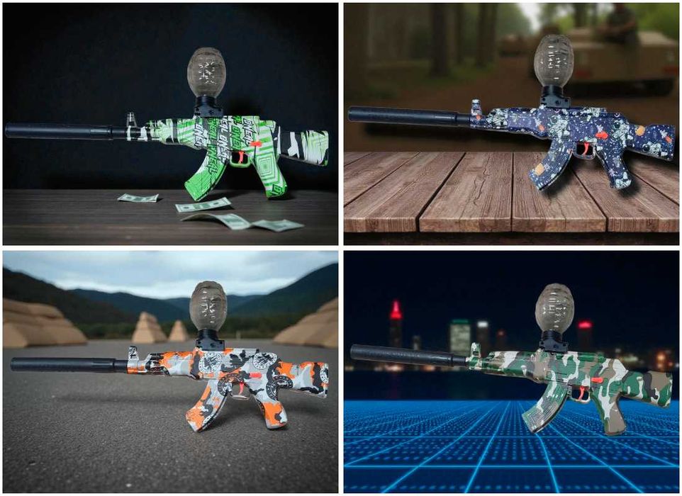 Детский автомат стреляющий орбизами 54 см, орбібольний автомат WH10