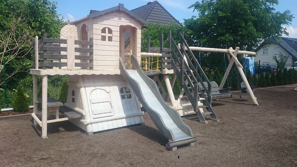 plac zabaw domek balkon ślizg piaskownica ścianka montaż cały kraj