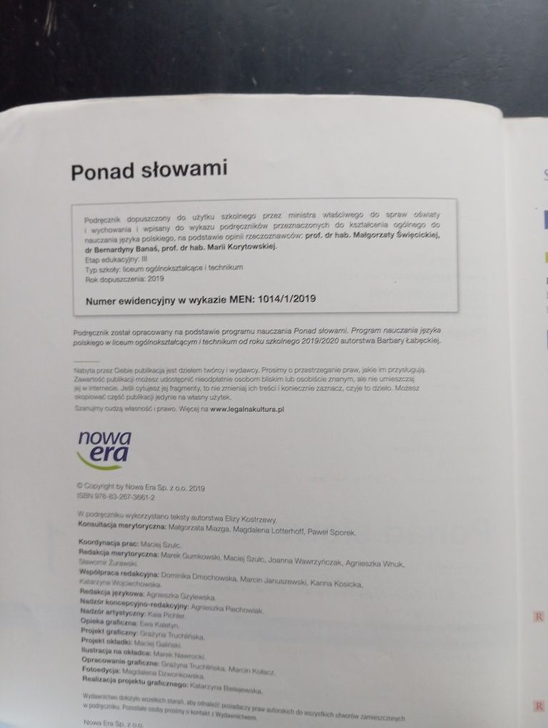 Ponad słowami 1 Język polski