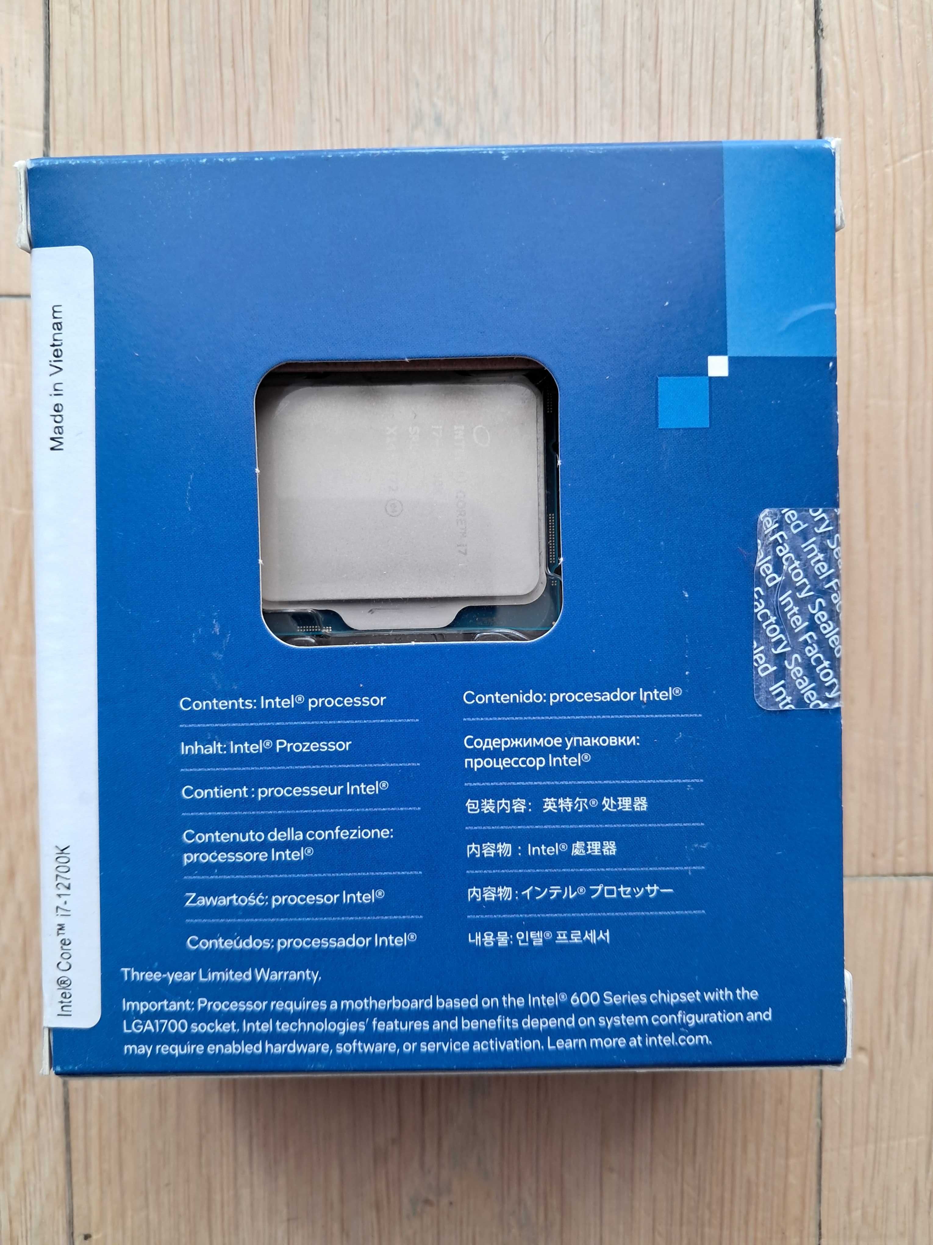 Procesor Intel Core i7-12700K, 3.6 GHz, 25 MB, BOX
