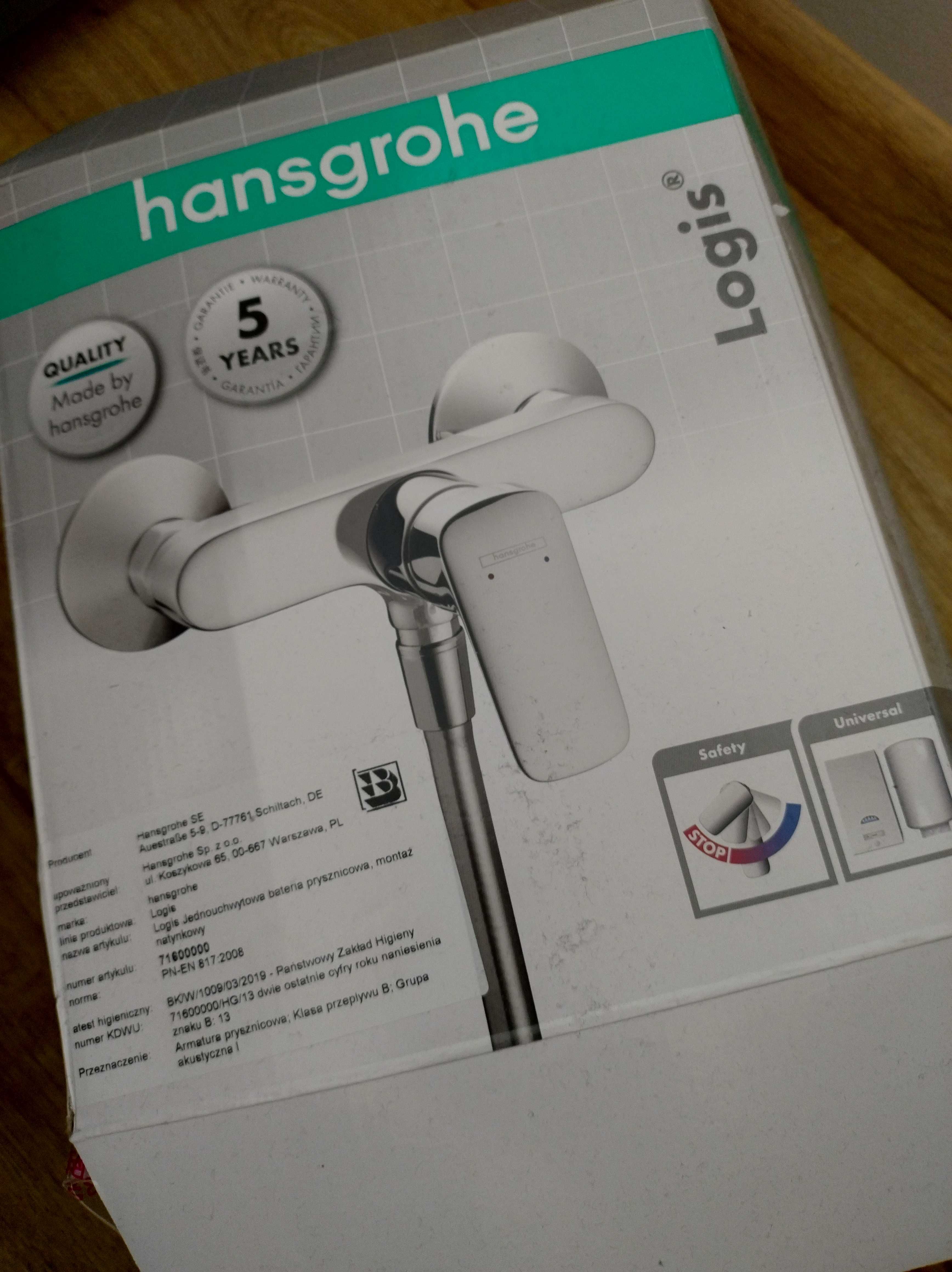 Hansgrohe Logis Bateria prysznicowa chrom