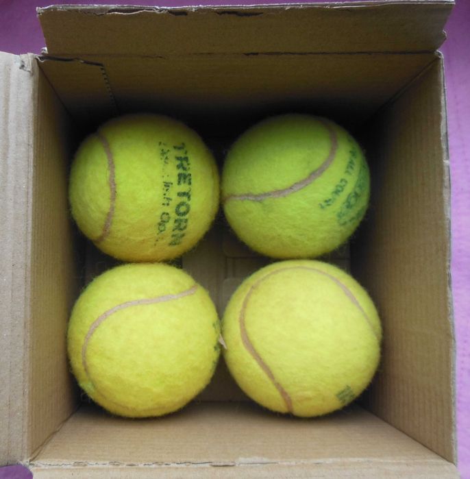 4 używane piłki tenisowe do zabawy np. dla pieska 6 zł