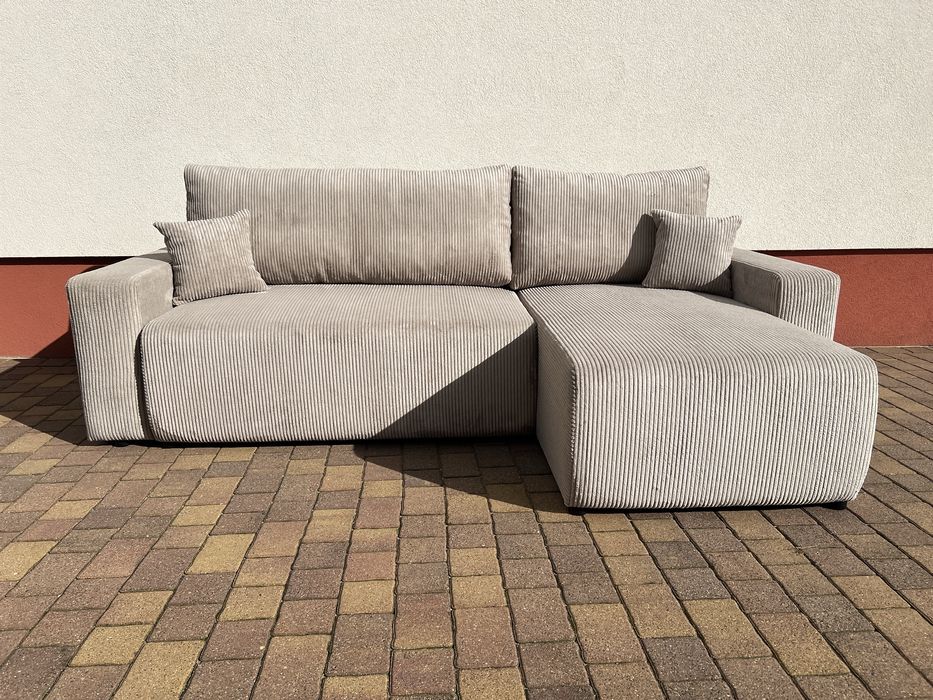 NOWY narożnik FABI z funkcją spania, sofa i kanapa