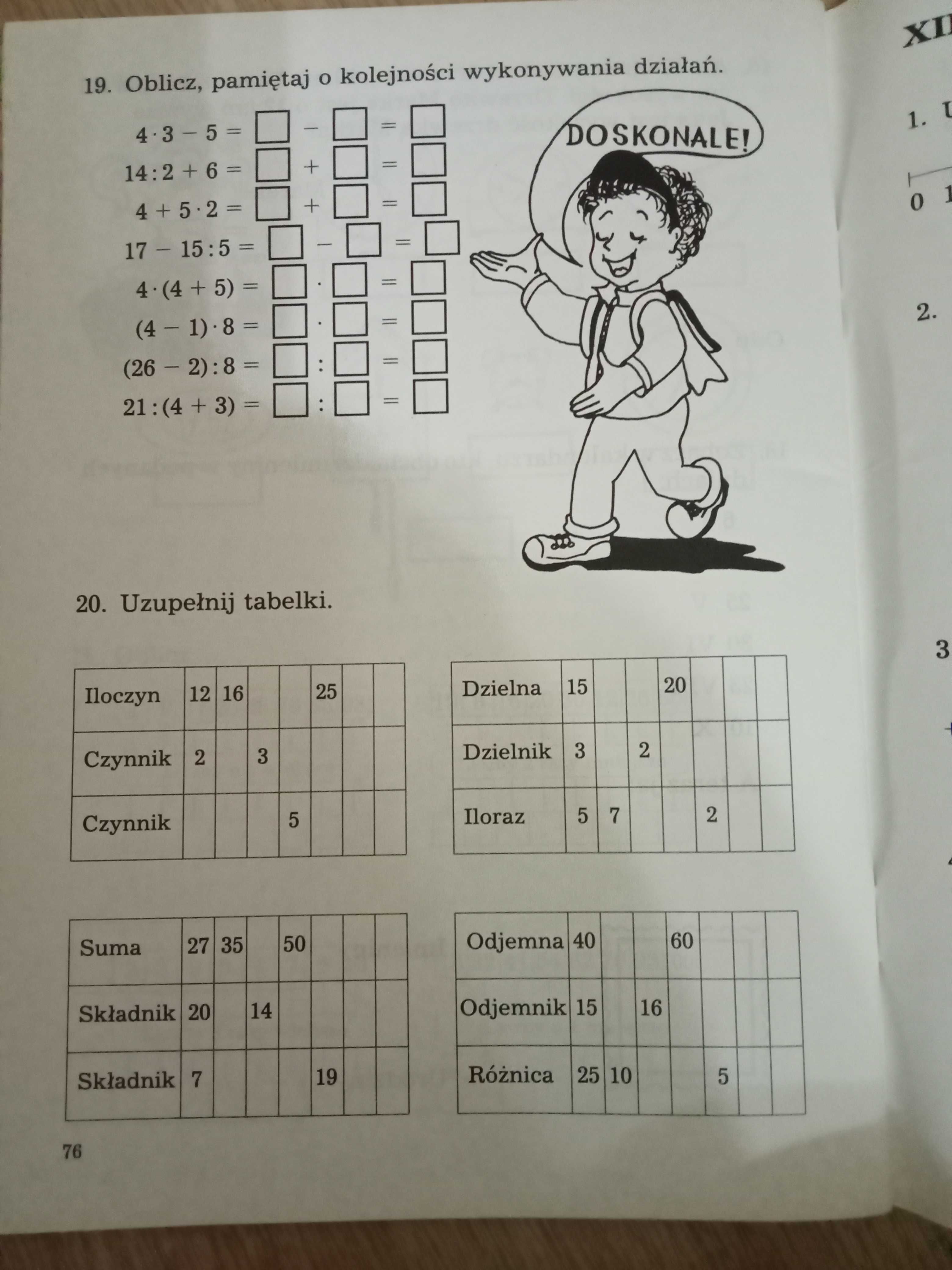 Zeszyt ćwiczeń do matematyki dla ucznia klasy 2