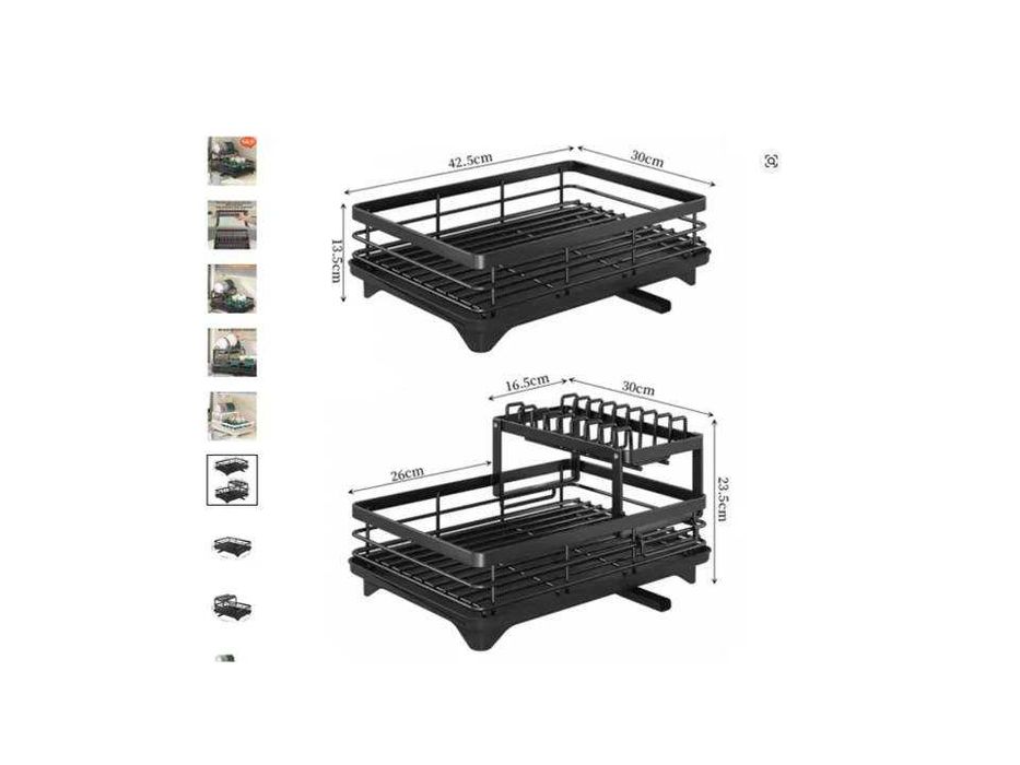 Escorredor de Pratos Ajustável HOT & Organizador de Dreno para Cozinha