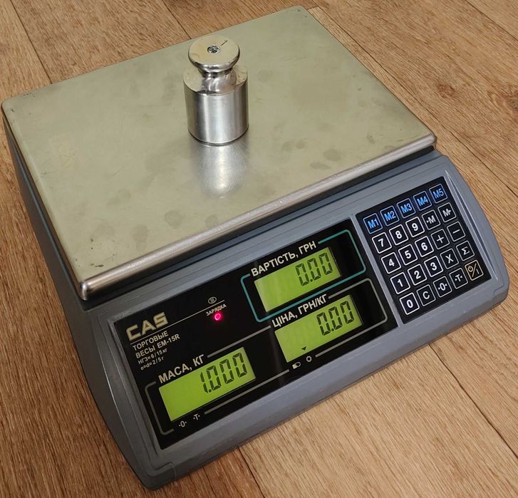 Весы CAS EM 15R, rs232, 15кг