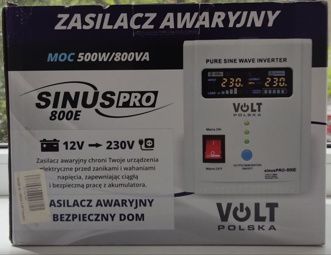 ДБЖ VOLT POLSKA 800W або KEMOT 2000+Акумулятор AGM V-PRO 100Ah