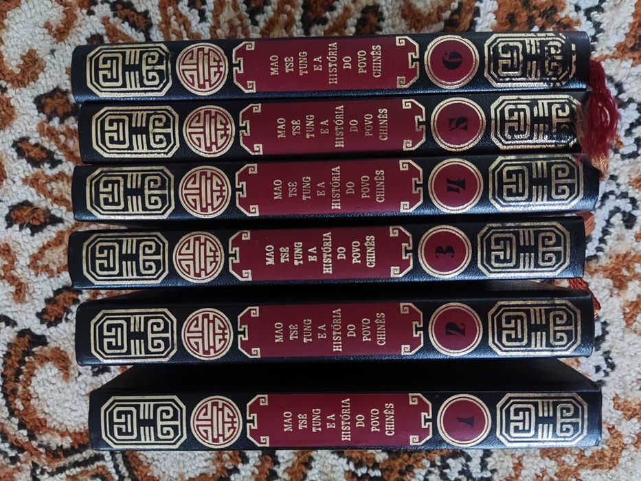 Colecção de 6 livros "Mao Tsé Tung e a história do povo Chinês"