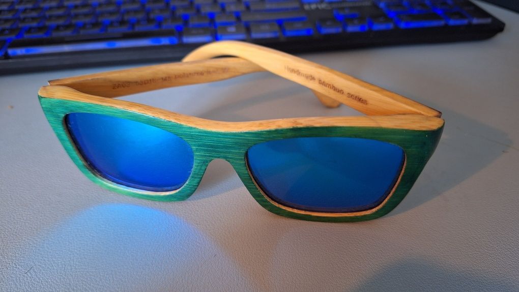 Óculos de sol bambu espelhados scog
