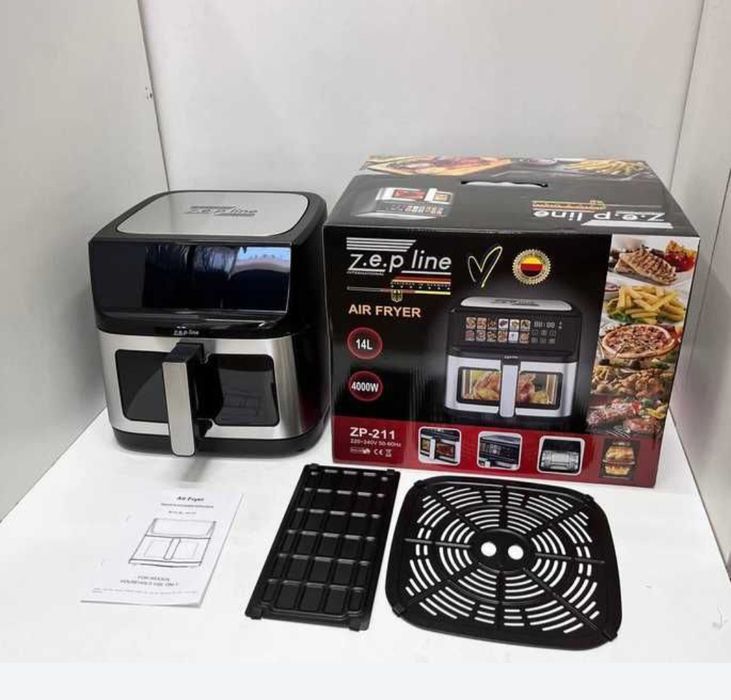 Аерогриль 14л, 4000вт zepline zp-211 / фритюрниця / аэрогриль