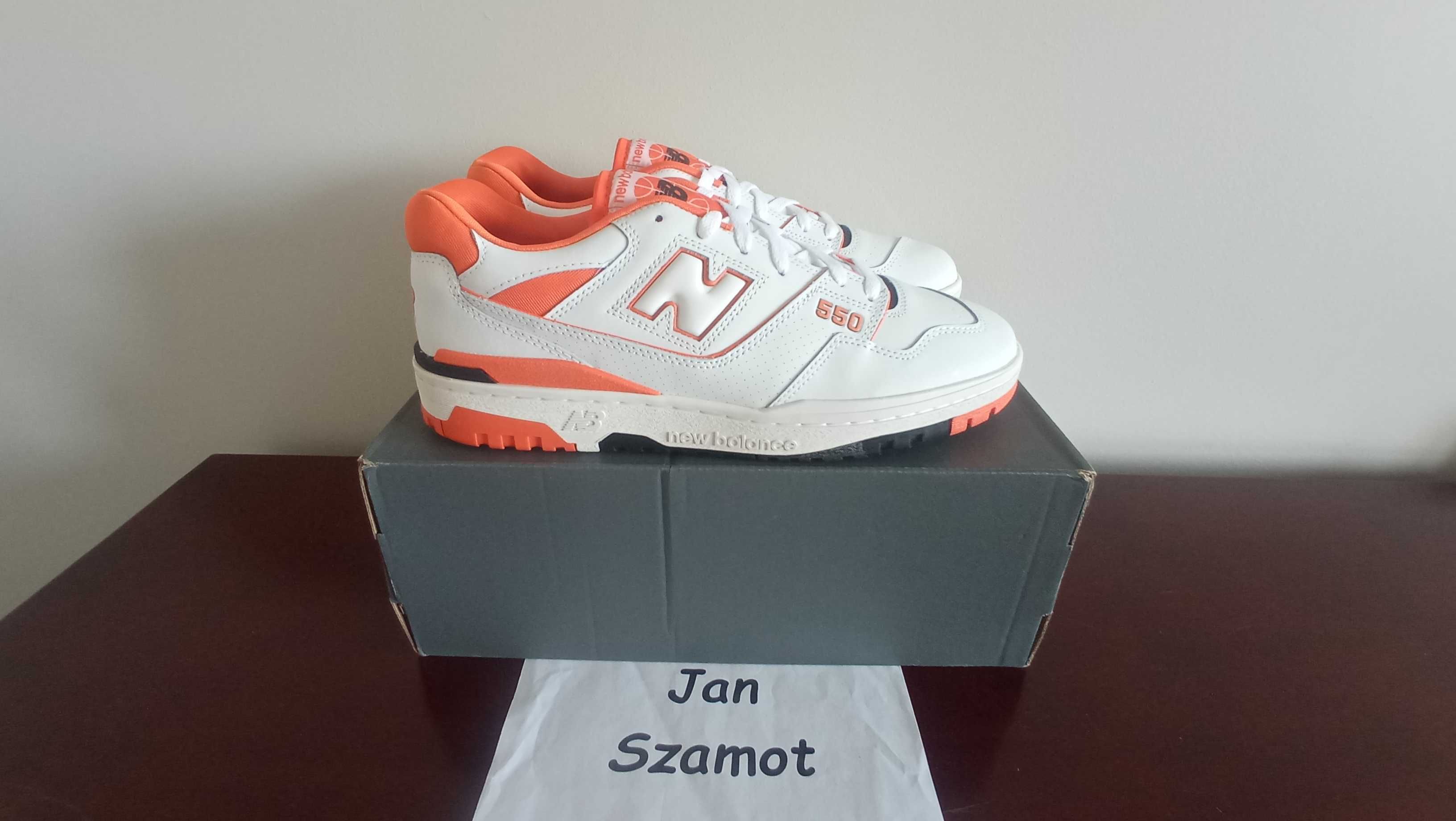 44 Buty New Balance 550 Syracuse BB550HG1 Orange White