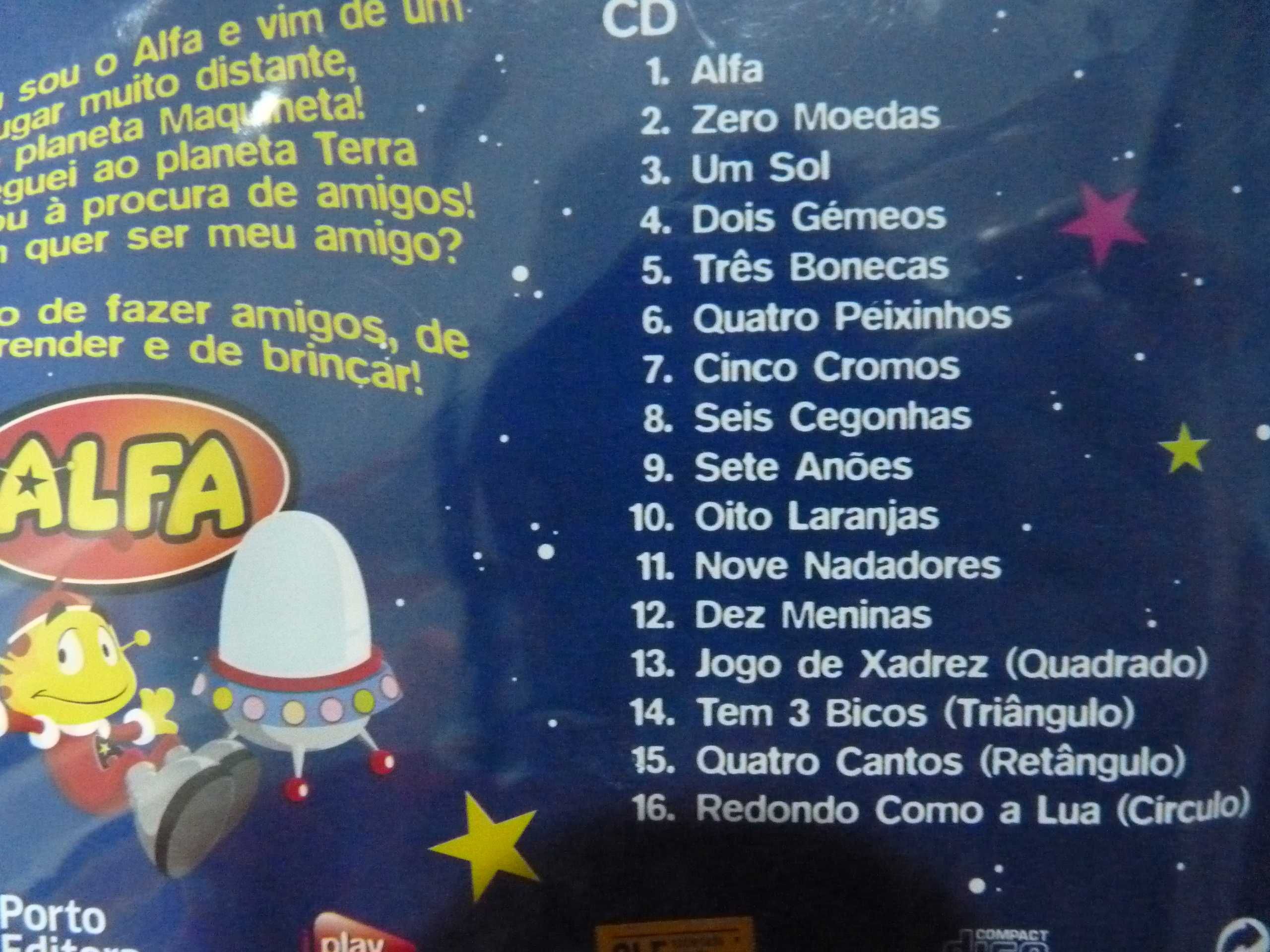 CD  musical do Alfa ( aprender os números e as figuras geométricas.)