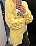Nowy Sweter kardigan bubble