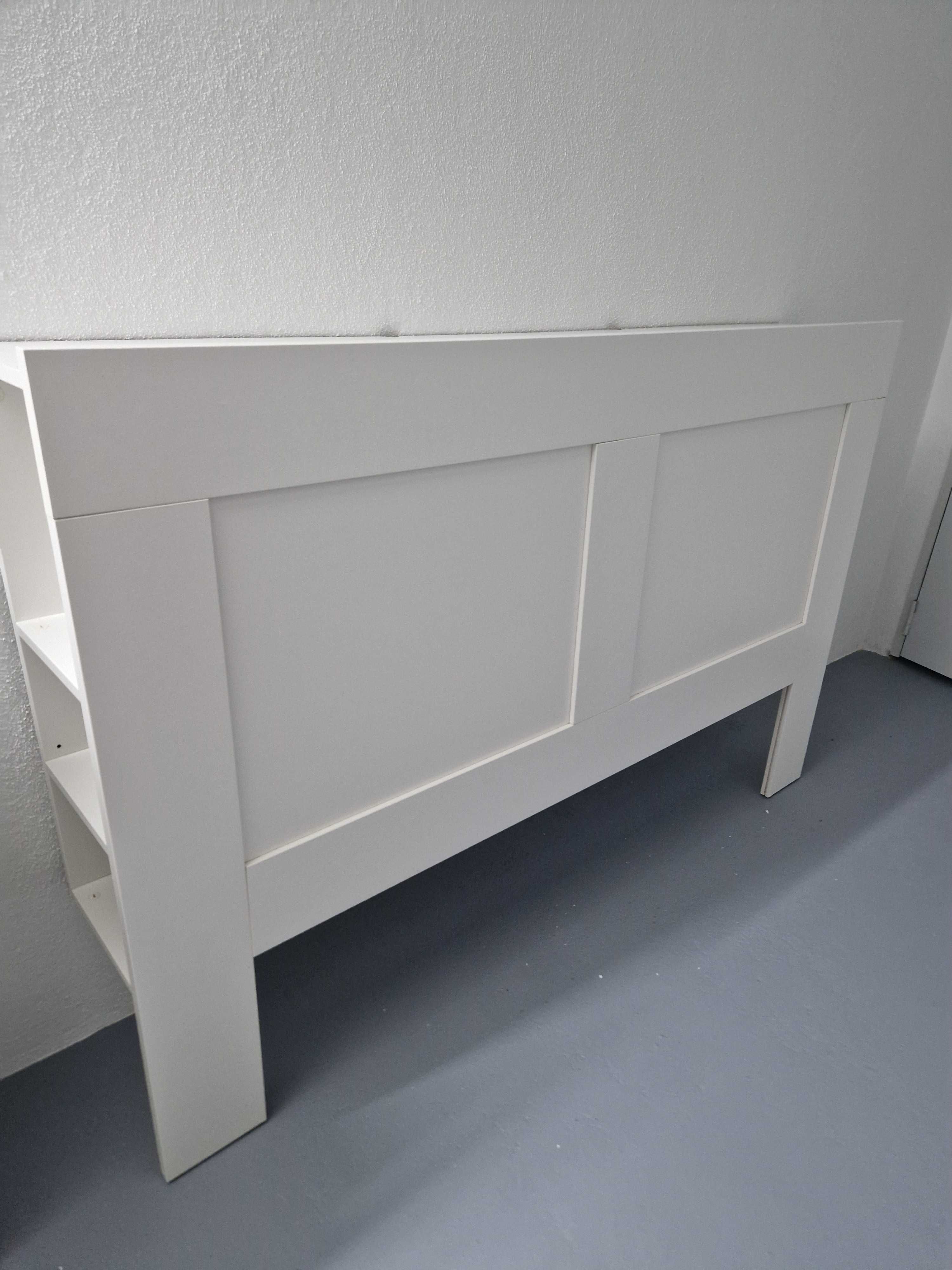 Cama IKEA BRIMNES 160x200 c/estrado e cabeceira
